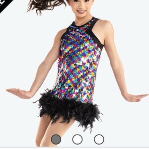 Multi color sequin dress
